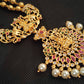 Gold-Polished Temple Long Necklace | Swadesiicart