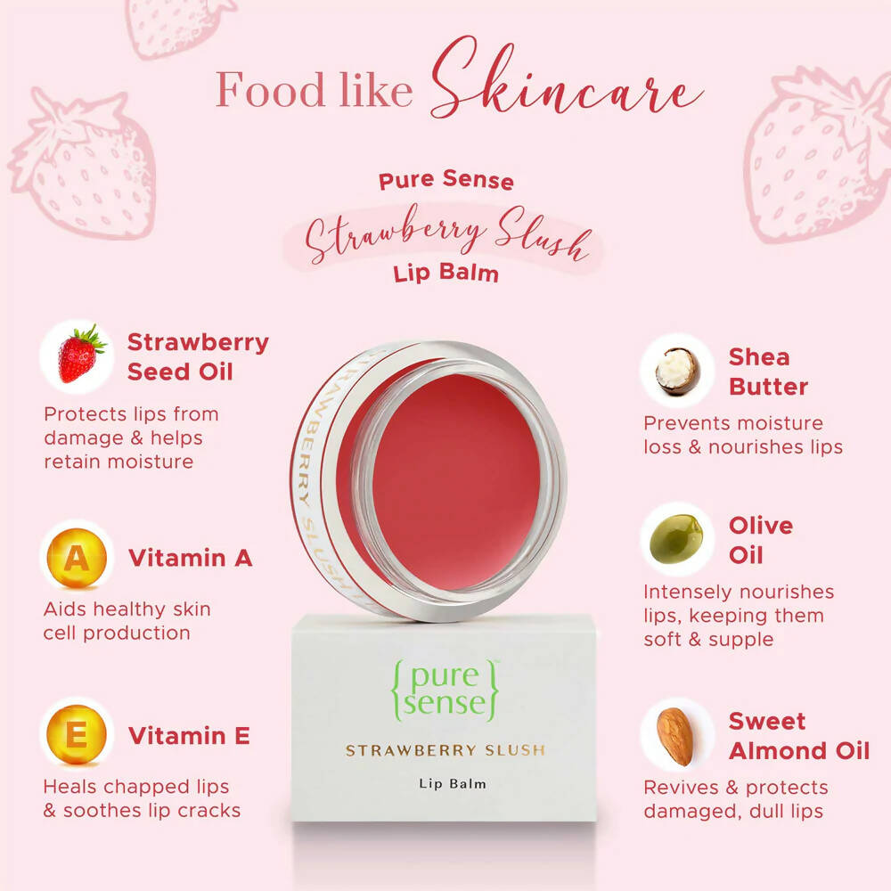 PureSense Strawberry Slush Lip Balm - Swadesiicart