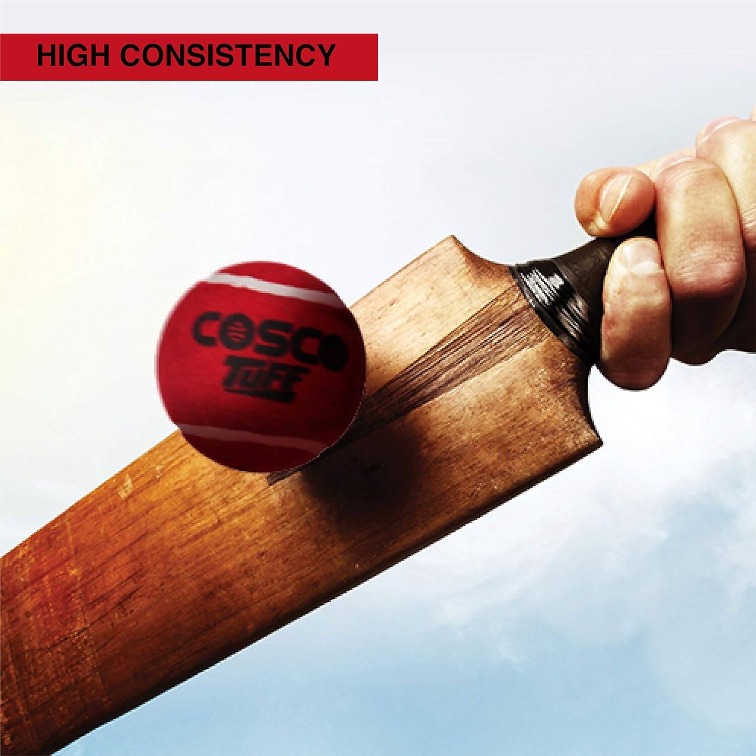 Cosco Tuff Heavy Weight Ball - Red (Pack of 6) - Swadesiicart