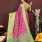Lorenvalley Fashion Pink Cotton Woven Design Zari Meenakari Weaving Saree - Swadesiicart