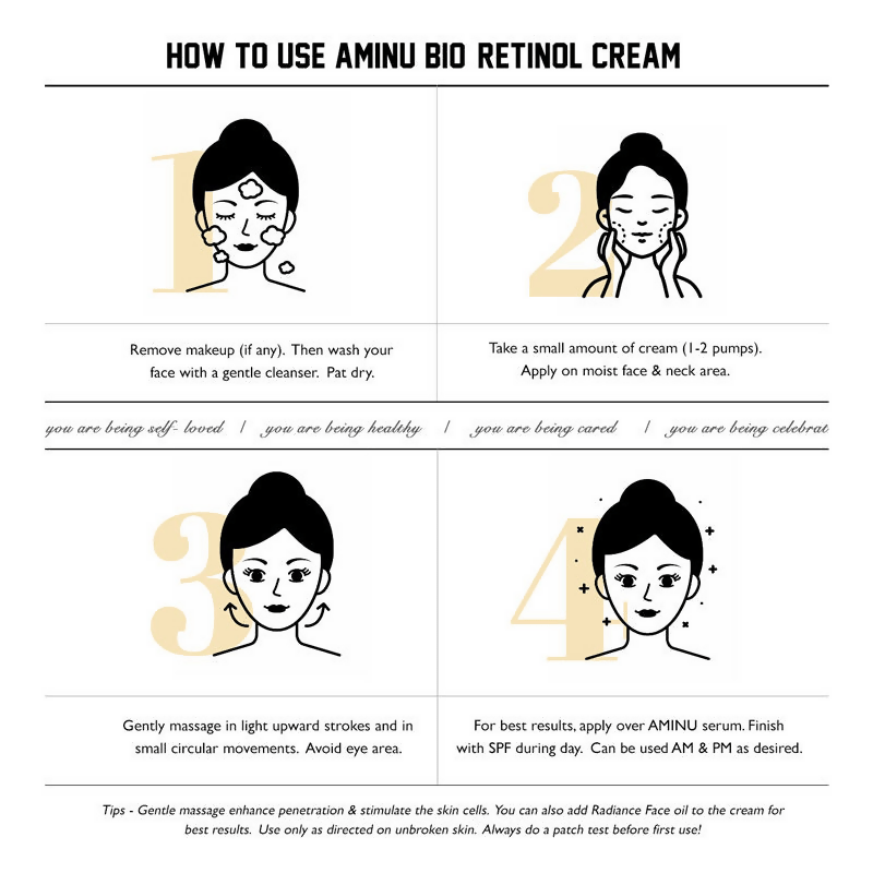 Aminu Bio-Retinol Cream Fine Lines, Wrinkles & Sagging | Swadesiicart
