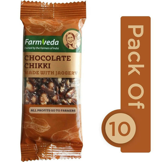 Farmveda Chocolate Chikki- Made With Jaggery | Swadesiicart