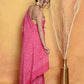 Very Much Indian Handblock Printed Cotton Saree With Natural Dyes - Pink | Swadesiicart