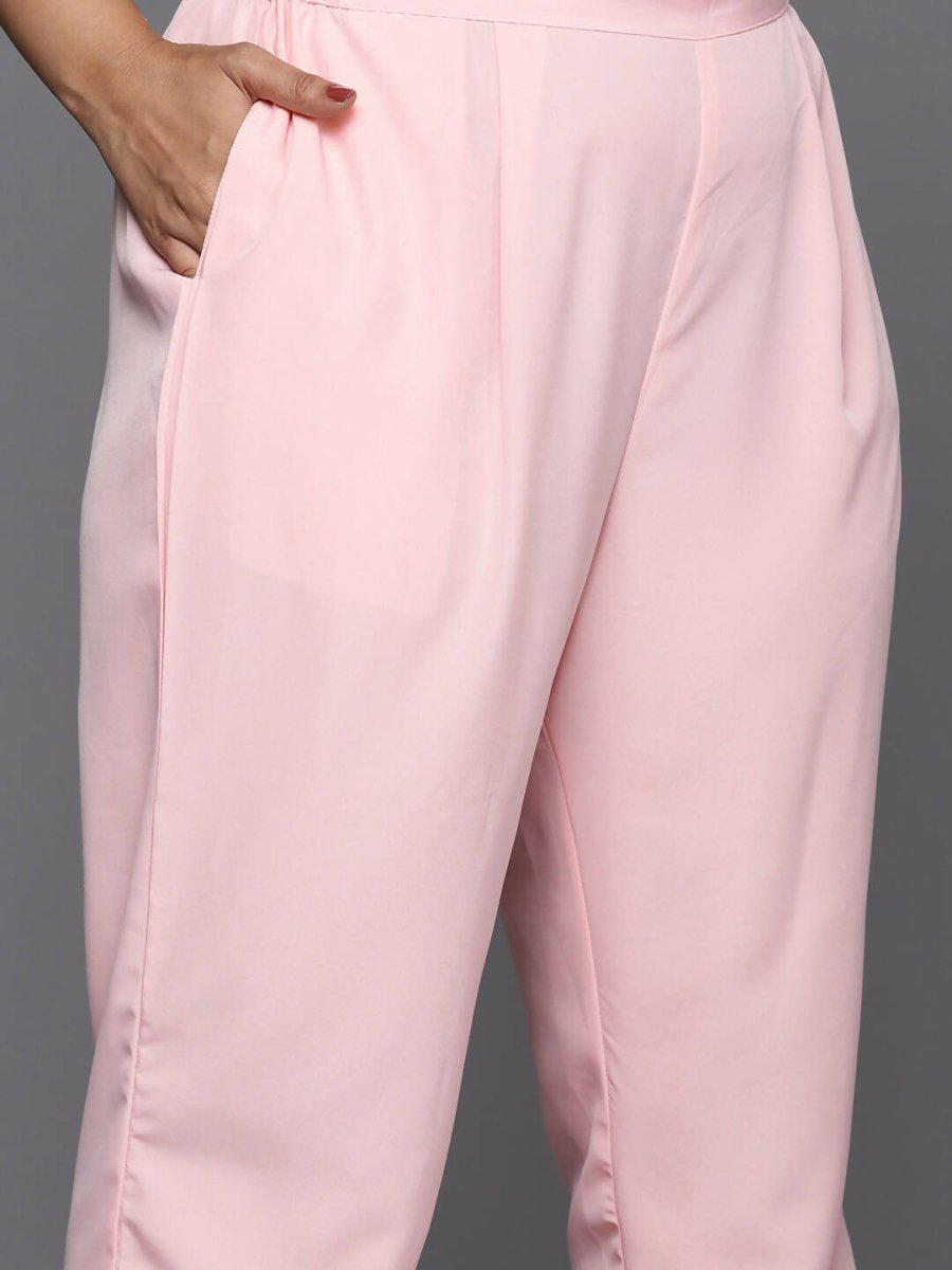 Ahalyaa Women's Traditional wear Kurta Set - Pink | Swadesiicart