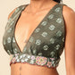 House of Panchhi Olive Chinon Sequins embroidery Lehenga choli & Dupatta | Swadesiicart