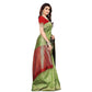 Vamika Banarasi Jaquard Mehandi Green Weaving Saree (BANARASI 08) | Swadesiicart