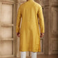 Raivat Ethnic Banarasi Art Silk Mirror Work Kurta Pajama In Rust Colour | Swadesiicart