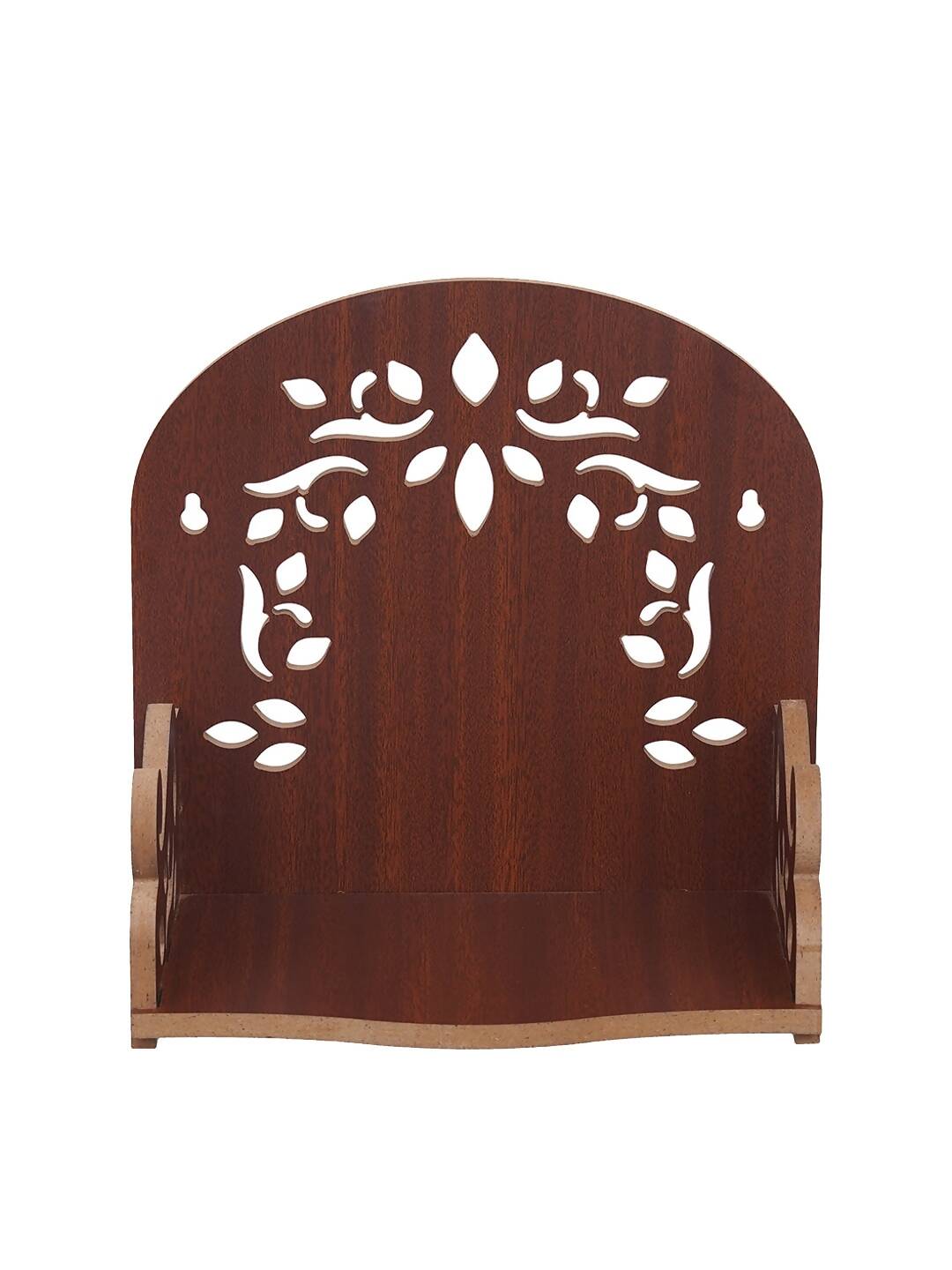 eCraftIndia Brown Design Wooden Temple | Swadesiicart