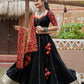 AI Fashion Black Viscose Rayon Designer Navratri Lehenga Choli Collection