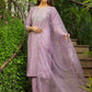 Janasya Lavender Silk Blend Solid Kurta,Bottom & Dupatta | Swadesiicart