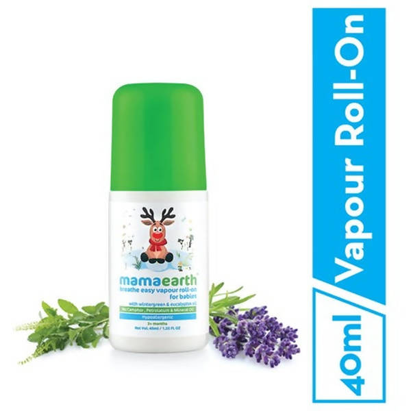 Mamaearth Baby Breathe Easy Vapour Roll-On For Relieves Congestion & Promotes Easy Breathing