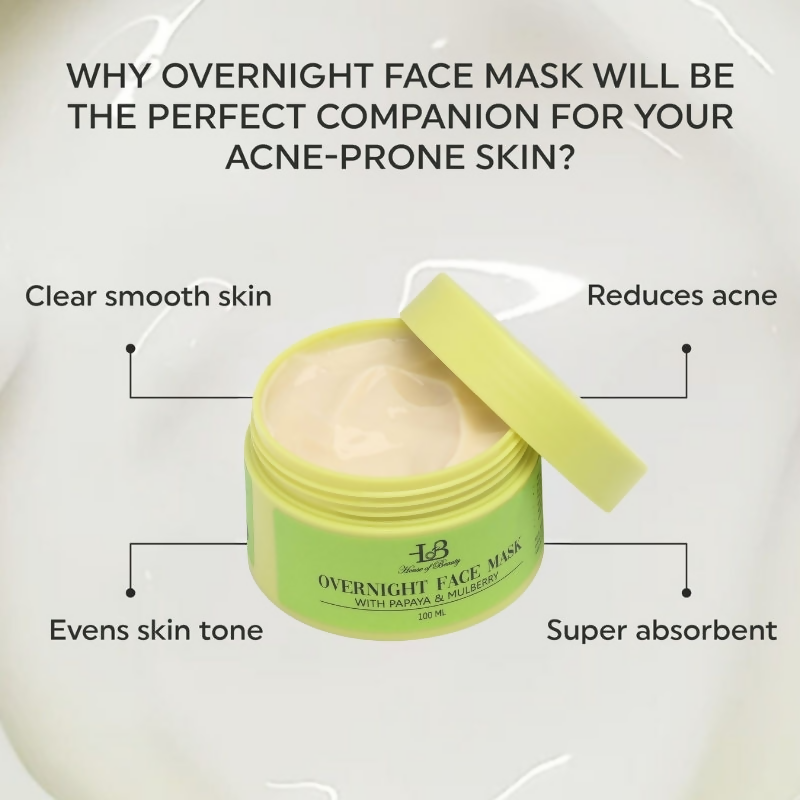House of Beauty Overnight Face Mask - Swadesiicart