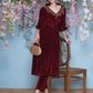 Joban Fashion Maroon Hand Embellished Coord Set - Swadesiicart
