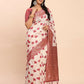 Shree Shyam Fashion Linen Cotton Maroon Saree