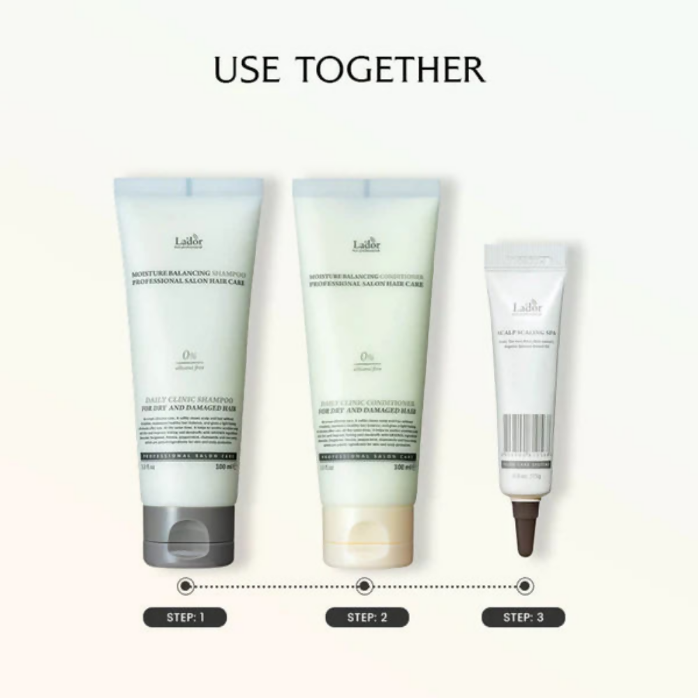 La'dor Moisture Lock Haircare Combo Set - Moisture Repair Shampoo & Conditioner For Dry Hair - Swadesiicart