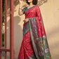 Shree Shyam Fashion Red Pochampally Silk Saree