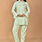 Morchari Women And Hand Embroidery Co-Ords-Green - Swadesiicart