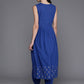 Ahalyaa Women's Traditional wear Kurta Set - Indigo blue | Swadesiicart