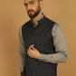 Even Apparels Nehru Jacket With Welt Pockets - Blue | Swadesiicart