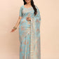 Shree Shyam Fashion Linen Cotton Sky Blue Saree