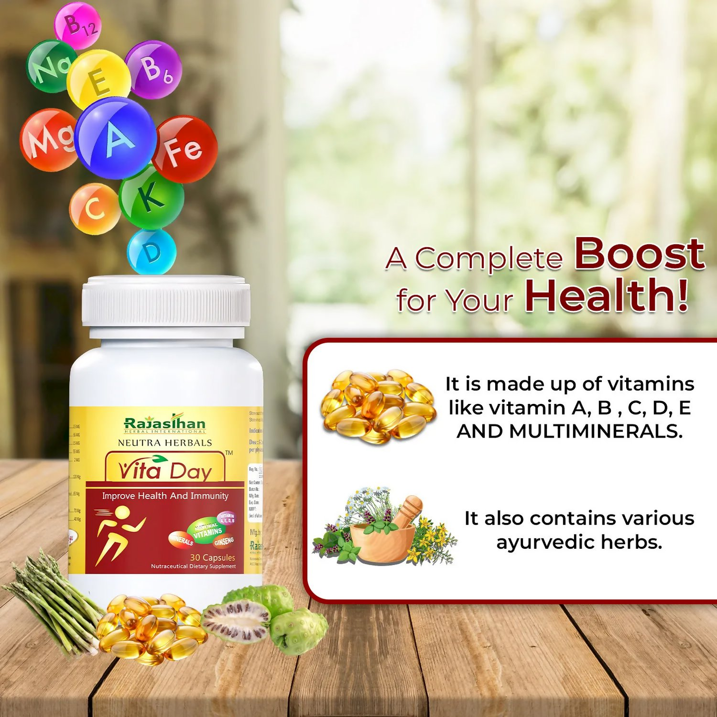 Rajasthan Herbals Neutra Herbals Vita Day Capsules | Swadesiicart