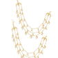 Ruby Raang Gold Pearl Ear Chains (set of 2) | Swadesiicart