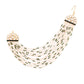 Gold-Polished Multi Strand Earring with Ear Chain Embellished With Pearl For Women/Girls - Wahe Jewels - Swadesiicart