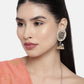 Gold-Polished Traditional Handcrafted Kundan Pearl Studded Meenakari Jhumki Earring for Women - Wahe Jewels - Swadesiicart