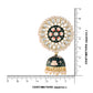 Gold-Polished Traditional Handcrafted Kundan Pearl Studded Meenakari Jhumki Earring for Women - Wahe Jewels - Swadesiicart