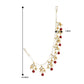 Gold-Polished Long Pearl Drop Beads Earring Chain Accessories For Women - Wahe Jewels - Swadesiicart
