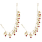 Gold-Polished Long Pearl Drop Beads Earring Chain Accessories For Women - Wahe Jewels - Swadesiicart