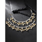Gold-Polished Long Pearl Drop Beads Hair Chain Accessories for Women - Wahe Jewels - Swadesiicart