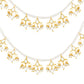 Gold-Polished Long Pearl Drop Beads Hair Chain Accessories for Women - Wahe Jewels - Swadesiicart