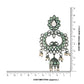 Ethnic Silver Oxidised Traditional Kundan & Stone Jhumka Earrings For Women - Wahe Jewels - Swadesiicart