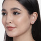 Stylish Latest Fashion Rose Gold-Polished & White Contemporary Studs Earrings for Women - Wahe Jewels - Swadesiicart