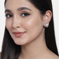 Stylish Latest Fashion Rose Gold-Polished & White Floral Studs Earrings for Women - Wahe Jewels - Swadesiicart