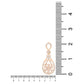 Stylish Latest Fashion Rose Gold-Polished & White AD Drop Earrings for Women - Wahe Jewels - Swadesiicart