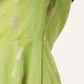Ahalyaa Women Green Chanderi Jacquard Woven Dress | Swadesiicart