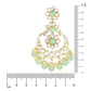 Gold-Polished Traditional Handcrafted Kundan Earrings Adorned with Pearls for Women - Wahe Jewels - Swadesiicart