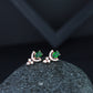 Stylish Latest Fashion Rose Gold-Polished Glittering American Diamond Fashionable Stud Earrings for Women & Girls - Wahe Jewels - Swadesiicart