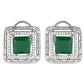 Stylish Latest Fashion Silver Plated Glittering Crystal AD Stone Studs Earrings for Women & Girls - Wahe Jewels - Swadesiicart