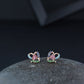 Stylish Latest Fashion Rose Gold-Polished Glittering Crystal AD Stone Studs Earrings for Women & Girls - Wahe Jewels - Swadesiicart