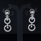 Stylish Latest Fashion Rose Gold-Polished Glittering Crystal AD Stone studded Earrings for Women & Girls - Wahe Jewels - Swadesiicart