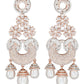 Florina Rosegold Earrings - Wahe Jewels - Swadesiicart