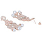 Florina Rosegold Earrings - Wahe Jewels - Swadesiicart