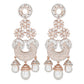 Florina Rosegold Earrings - Wahe Jewels - Swadesiicart