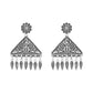 Navratri Ethnic Silver Oxidized Afghani Style Trending Earrings For Women & Girls - Wahe Jewels - Swadesiicart