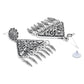 Navratri Ethnic Silver Oxidized Afghani Style Trending Earrings For Women & Girls - Wahe Jewels - Swadesiicart