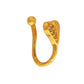 Ruby Raang Gold Heart Nose Pin | Swadesiicart
