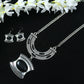Mominos Fashion Johar Kamal Oxidised Silver-Plated Stone Work Long Necklace Handicraft | Swadesiicart